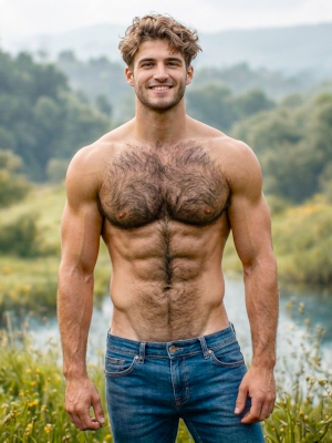 Hairy Men Image 1. Sexy men, hot hunks, muscular men, shirtless men.